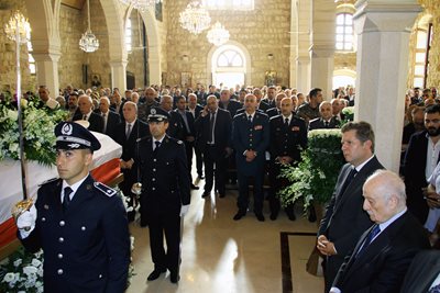 funeral for the former Director General of the General Directorate of State Security, retired Staff Major General Edward Mansour